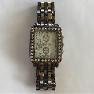 Sophie Quartz Crystal Bezel Watch